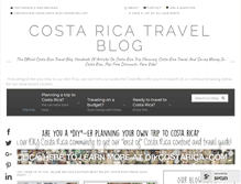 Tablet Screenshot of costaricatravelblog.com